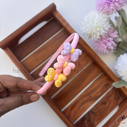 Polka Bow Hairband – Pastel Collection