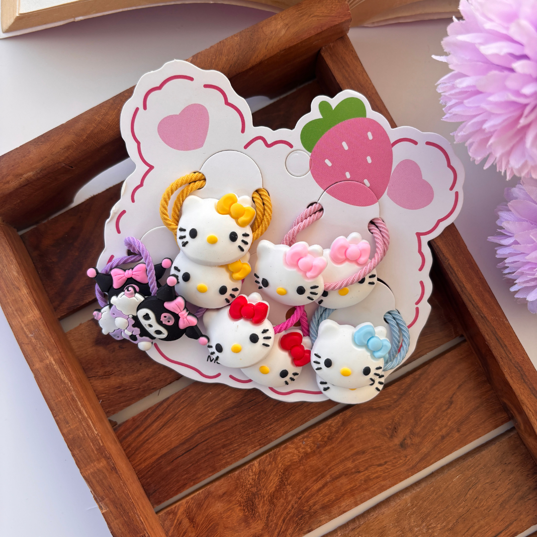 Cute Rubber Bands - Set of 5 Pairs