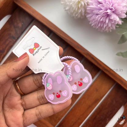 Cute Bunny Cartoon Rubber Bands