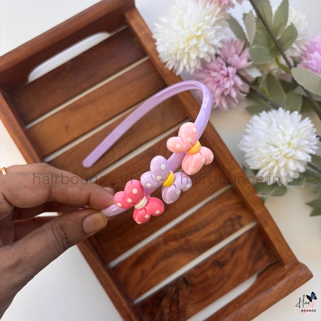 Polka Bow Hairband – Pastel Collection