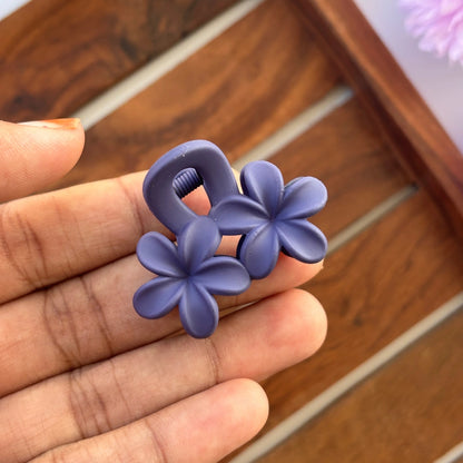 Mini Double Lilly Flower Hair Claw - Small