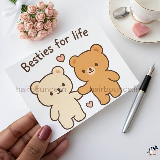 Besties Forever Teddy Card