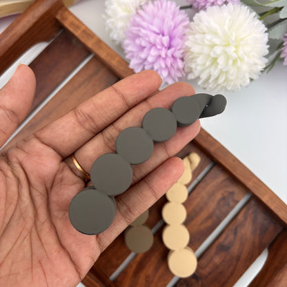 Matte Circle Banana Clip