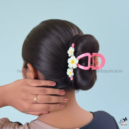 Triple Flower Loop Hair Claw – Large