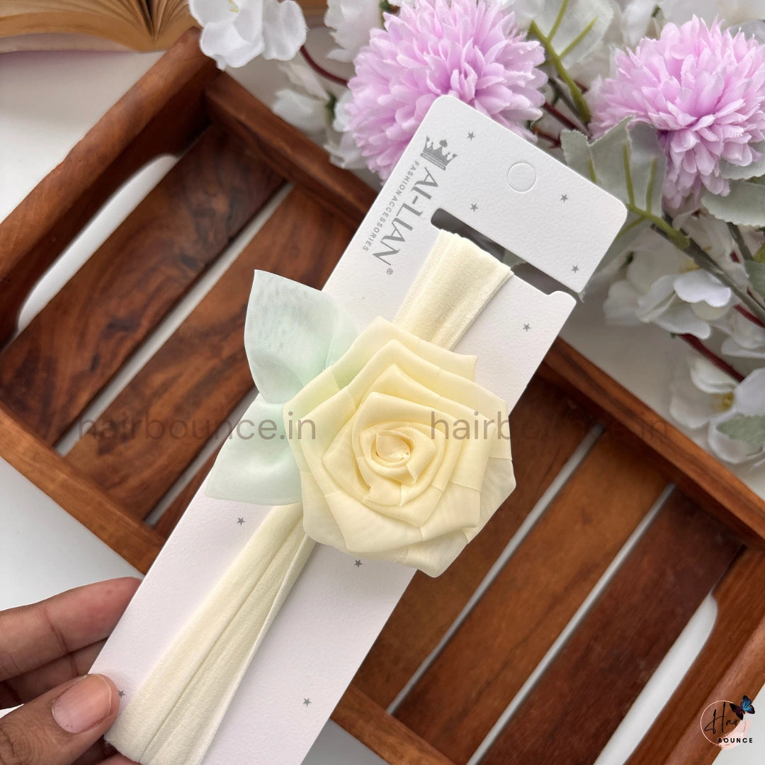 Bloom Rose Newborn Baby Nylon Headband