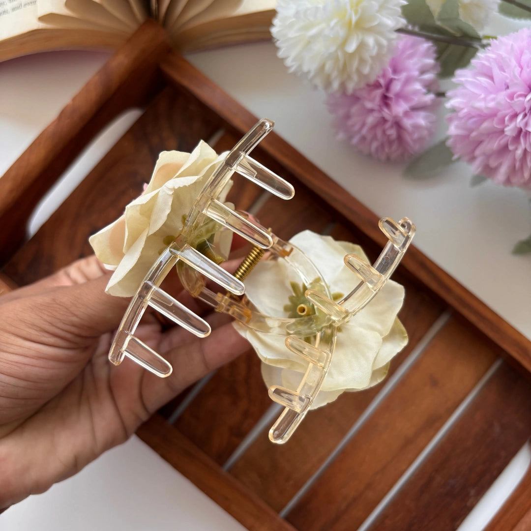 Soft Rose Hair Claw – Large