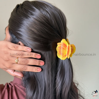 Bold Bloom Flower Hair Claw - Medium