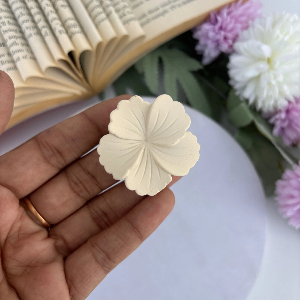 Bright Shades Matte Hibiscus Flower Hair Claw - Small