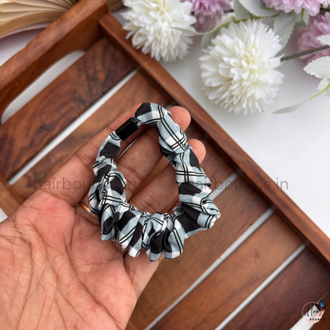 Classic Checkered Scrunchie Hair Tie