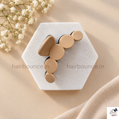 Dual Colour Dotted Hair Claw - Medium