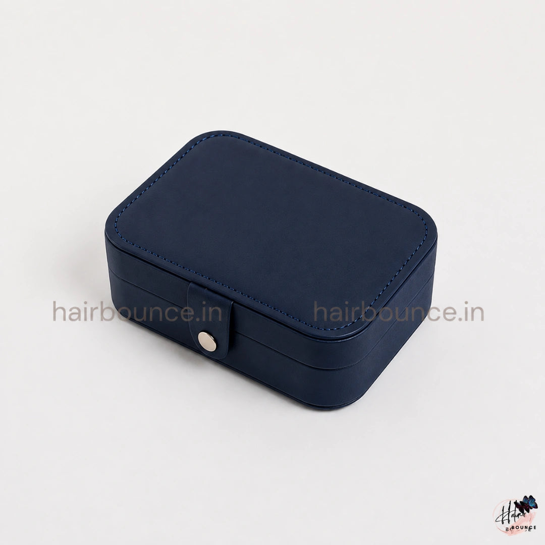 Leather Zipper Portable Storage Case with Dividers Container for Rings, Earrings, Necklace Home Organizer