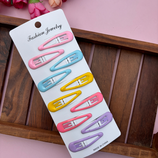 Tic Tac Hair Clips - Colour Mix