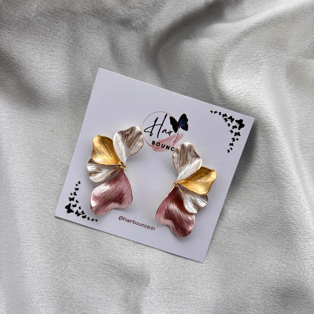 Petal Cascade Statement Earrings