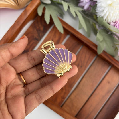 Premium Colourful Shell Hair Claw - Medium