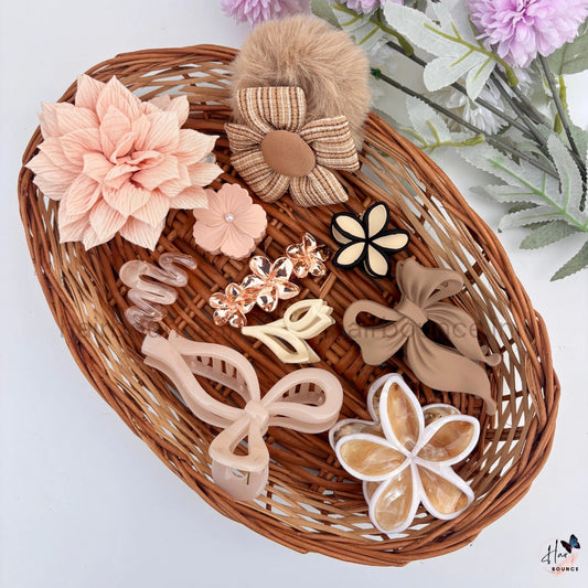 Champagne Blossom Hair Accessory Hamper