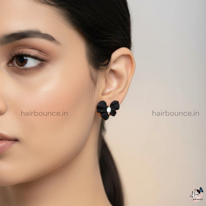 Crystal Petal Enamel Earrings