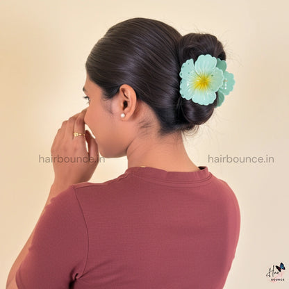 Shinny Hibiscus Hair Claw - Large