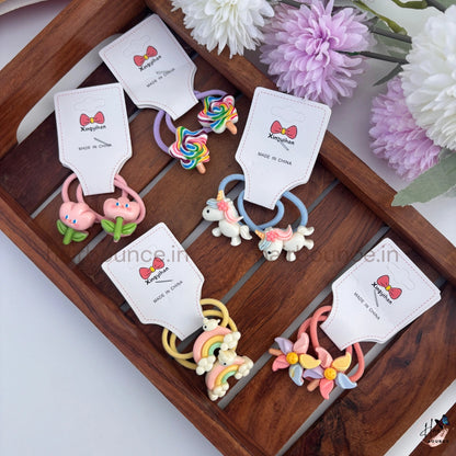 Cute Cartoon Kids Hair Ties