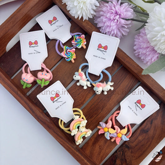 Cute Cartoon Kids Hair Ties
