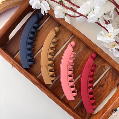 Matte Finish Banana Hair Clip – Large