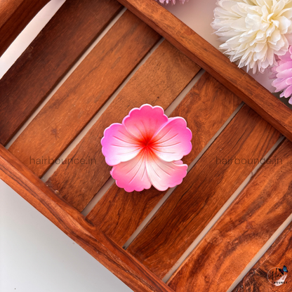 Dual Shade Hibiscus Hair Claw - Medium