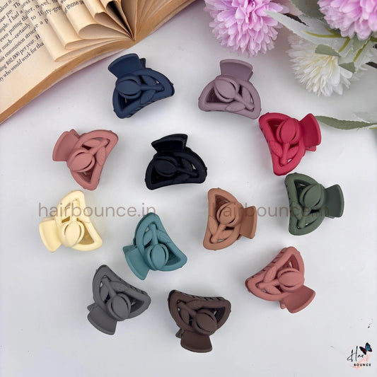 Floral Whisper Hair Claw Set – Pack of 2 (Assorted Colours)
