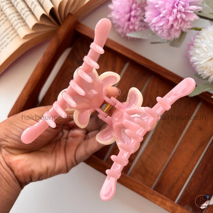 Pastel Bloom Flower Hair Claw – Large