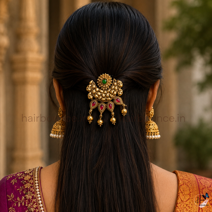 Peacock Kemp Jada Billa with Bead Hangings