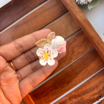 Ceramic Flower Hair Claw - Small