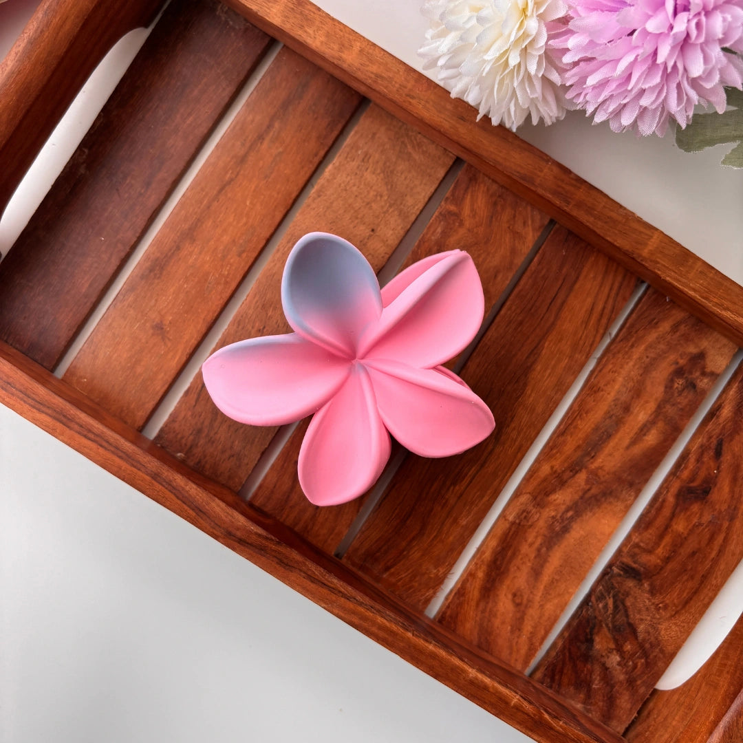 Dual Shade Lilly Flower Hair Claw – Large