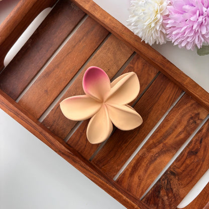 Dual Shade Lilly Flower Hair Claw – Large