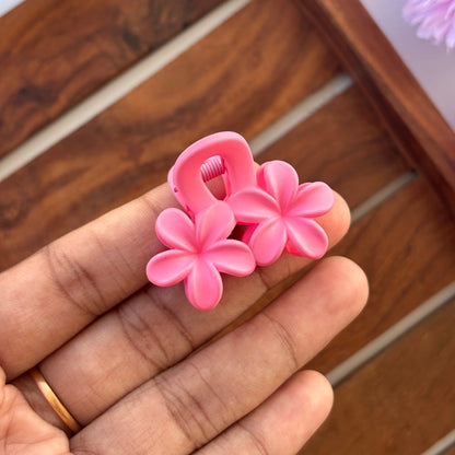 Mini Double Lilly Flower Hair Claw - Small