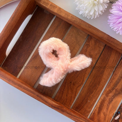 Colourful Loop Fur Hair Claw - Large