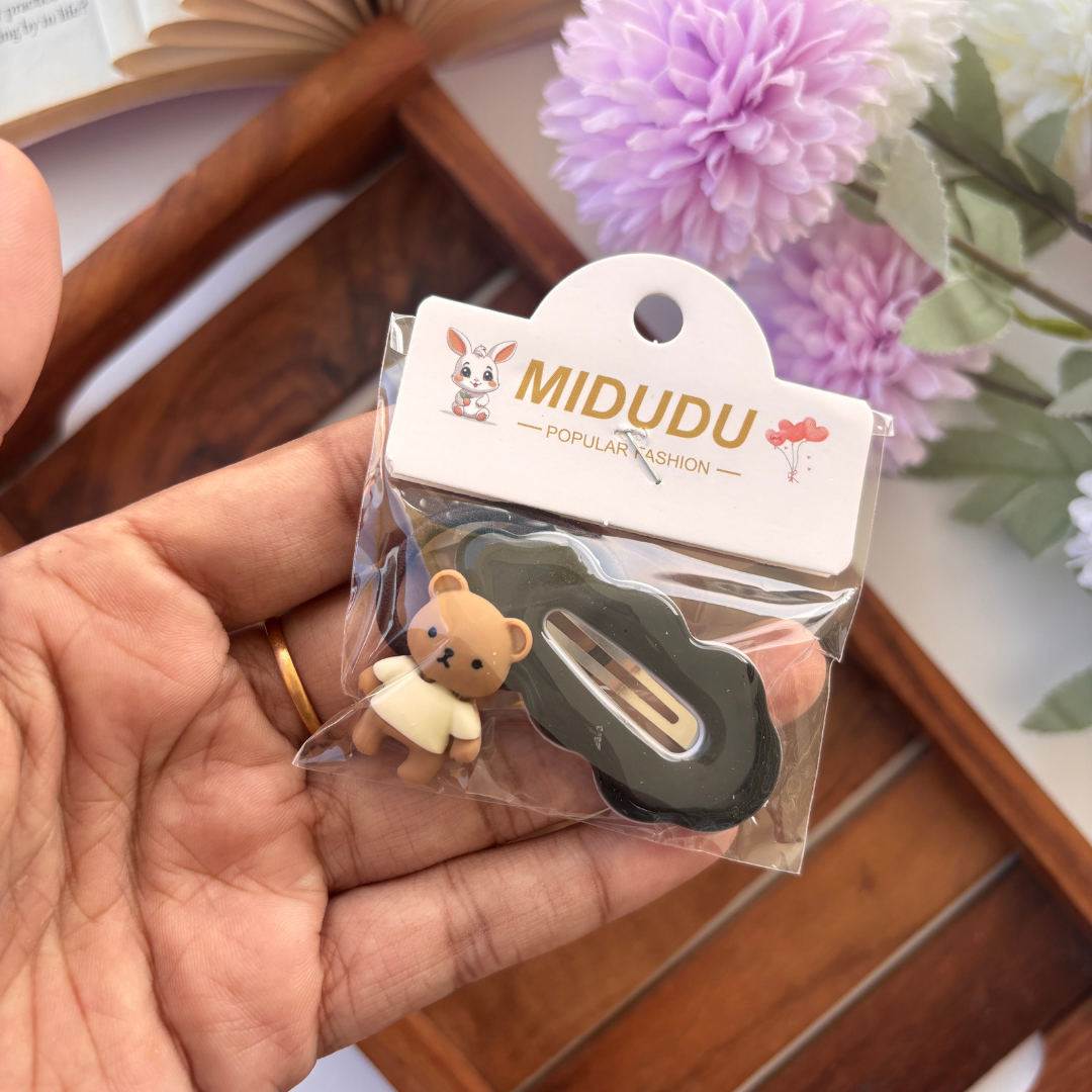 Teddy Cloud Hair Clip - Set of 2