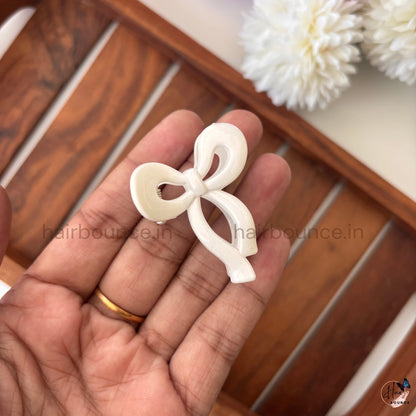 Glossy Bow Hair Claw – Small