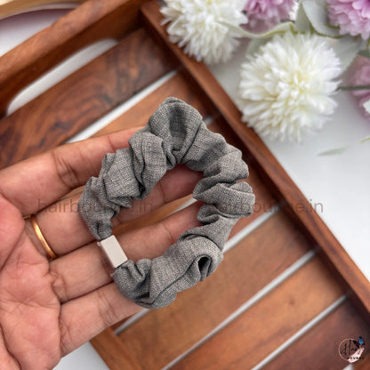 Premium Linen Fabric Hair Scrunchies for Women & Girls