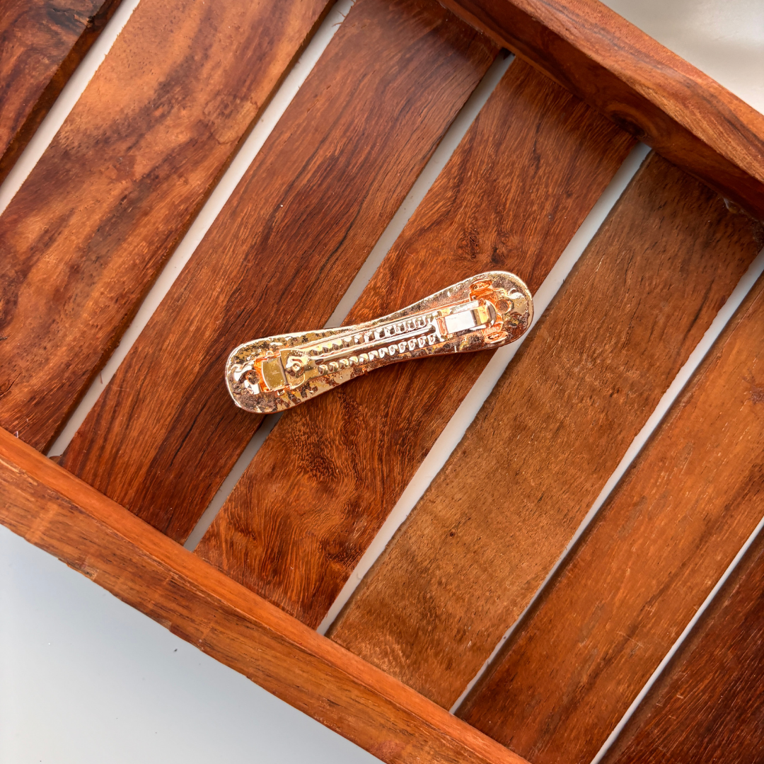 Classic Floral Curve Hair Clip