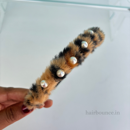 Pearl Fur Headband