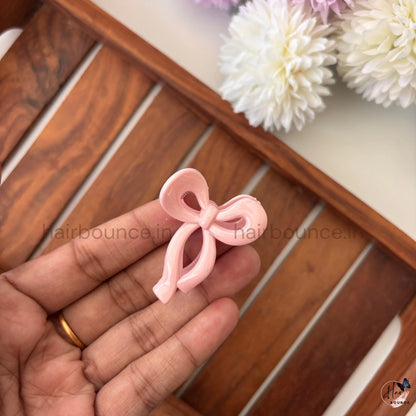 Glossy Bow Hair Claw – Small