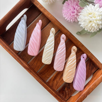 Pastel Swirl Shine Banana Clip - Medium