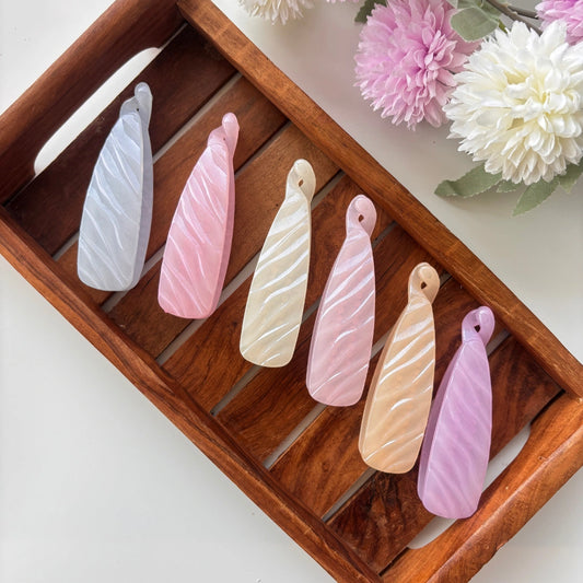 Pastel Swirl Shine Banana Clip - Medium
