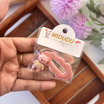 Teddy Cloud Hair Clip - Set of 2