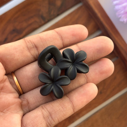 Mini Double Lilly Flower Hair Claw - Small