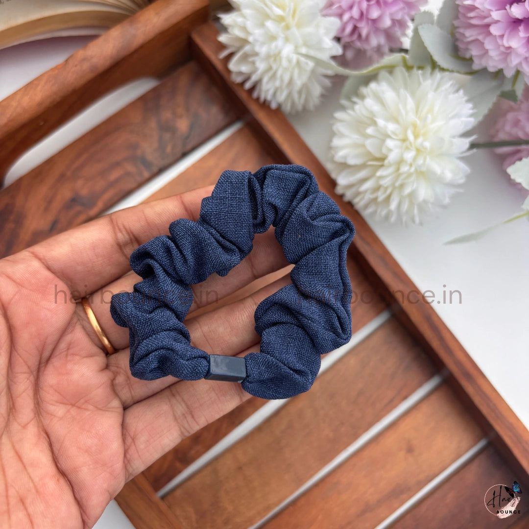 Premium Linen Fabric Hair Scrunchies for Women & Girls