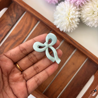 Glossy Bow Hair Claw – Small