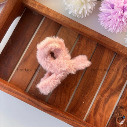 Colourful Loop Fur Hair Claw - Large