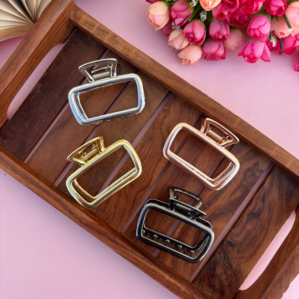Square Metal Hair Claw - Large