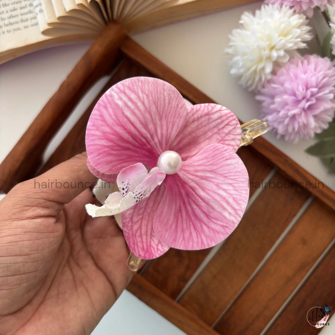 Orchid Pearl Hair Claw - Large