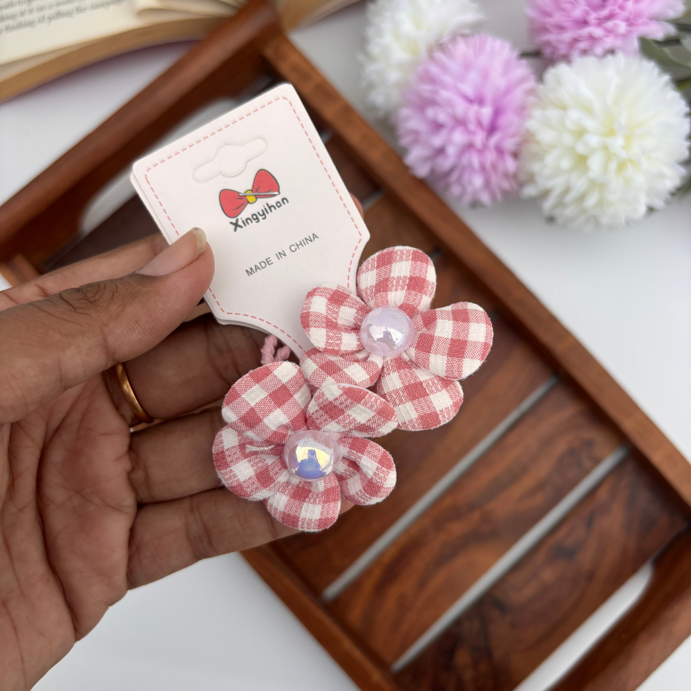 Check Blossom Rubber Bands