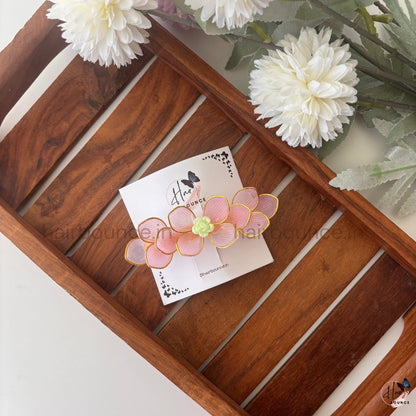 Blush Bloom Floral Hair Barrette